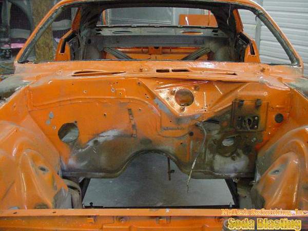 Dodge Engine Bay Metal Stripping