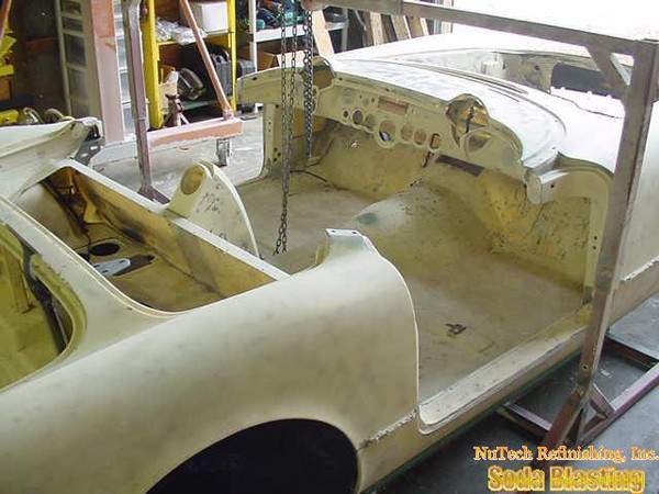 Passenger Side Interior Post Stripping